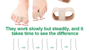 Breathable Orthotic Device Thumb Valgus Gel Toe Separator Thumb Valgus Large Silicone Gasket with Fabric Lining