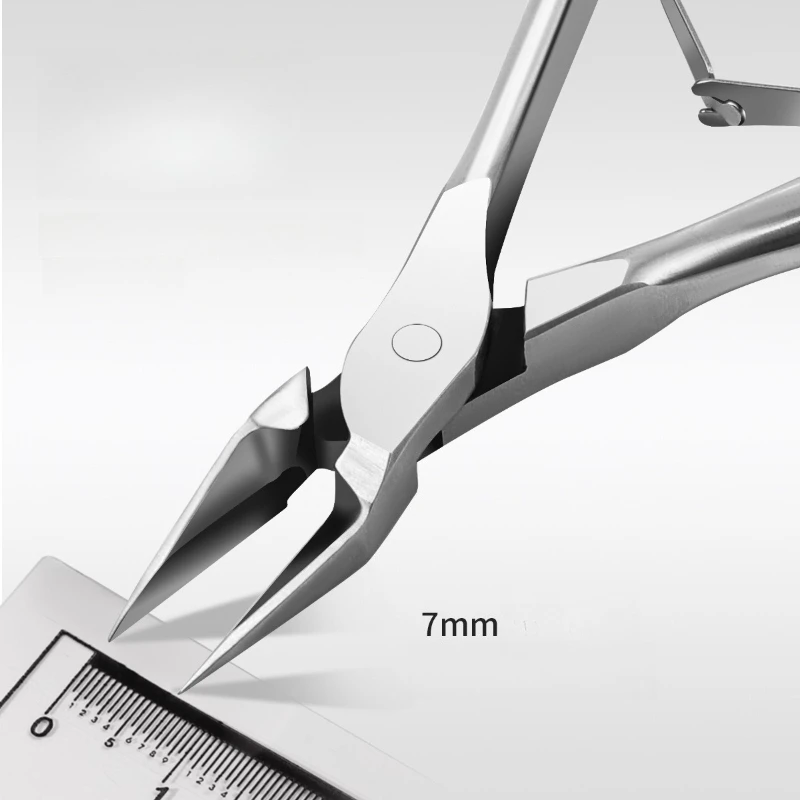 1Pc Straight Blade Toenail Nail Clippers Trimming Thick Ingrown Toenails Rhinestone Remover Nail Art Cuticle Nipper Nail Tools - Image 3