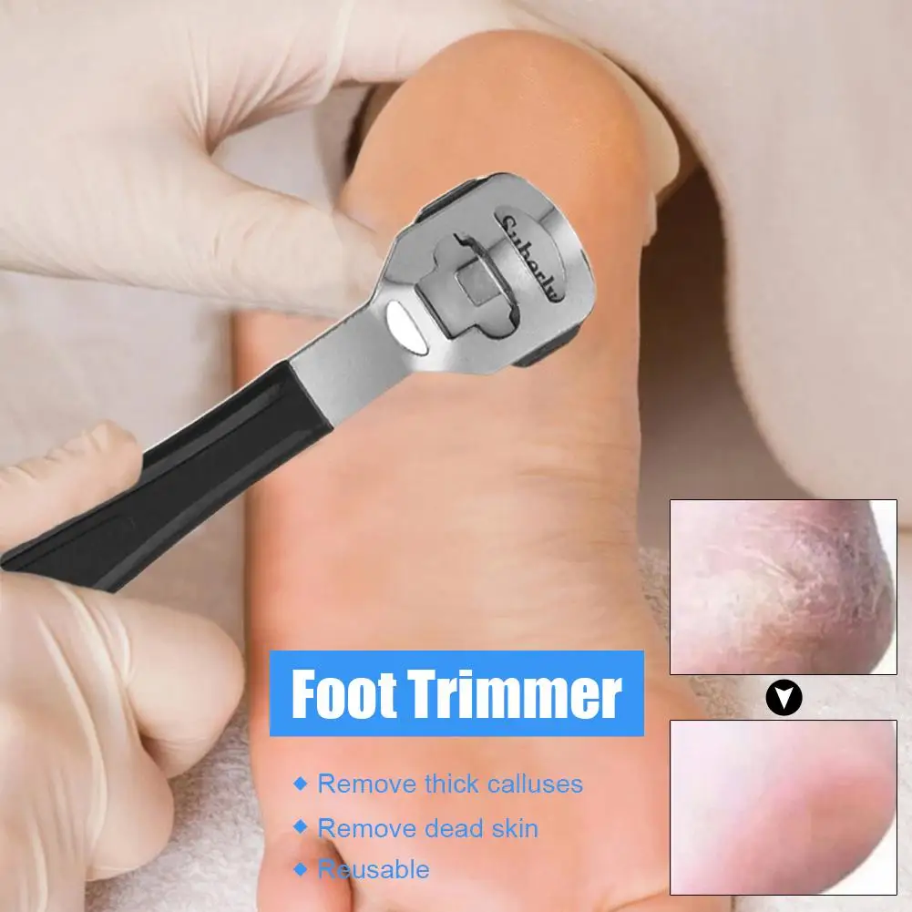 1 pcs Professional Stainless Steel Callus Remover Hand Foot File Scraper Pedicure Tools Dead Skin Remove for Heels Feet Care L0R0 - Image 3