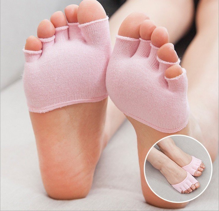 Forefoot Half Invisible Open Toe Five-finger Socks - Image 2