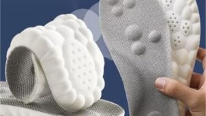 Soft Super Sports Shock Absorption Sweat-absorbent Sockliner With Massage Function