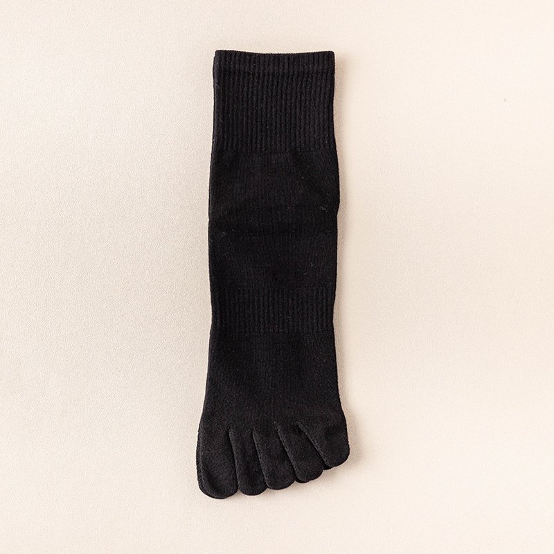 Sweat Absorbing Solid Five Toe Socks - Image 9