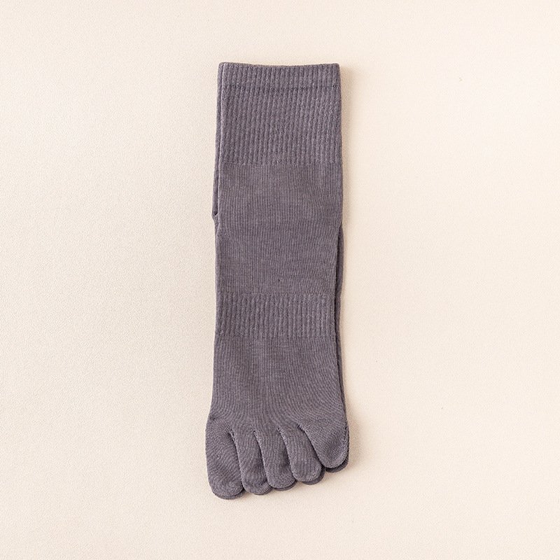 Sweat Absorbing Solid Five Toe Socks - Image 6