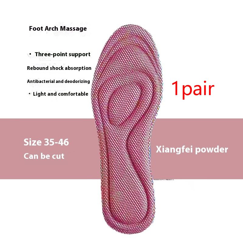 Massage Deodorant And Sweat-absorbing Men's And Women's Comfortable Shock Absorbing Insole - Image 6