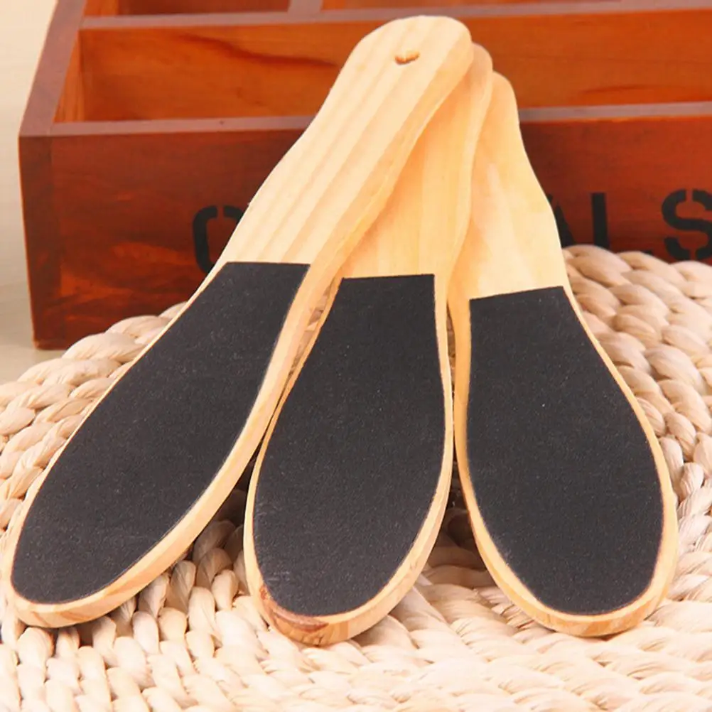 Double-sided Foot File Pedicure Tool Feet Dead Skin Coarse Callus Remover Foot Care Wood Double-sided File Pedicure Foot Tools - Image 4