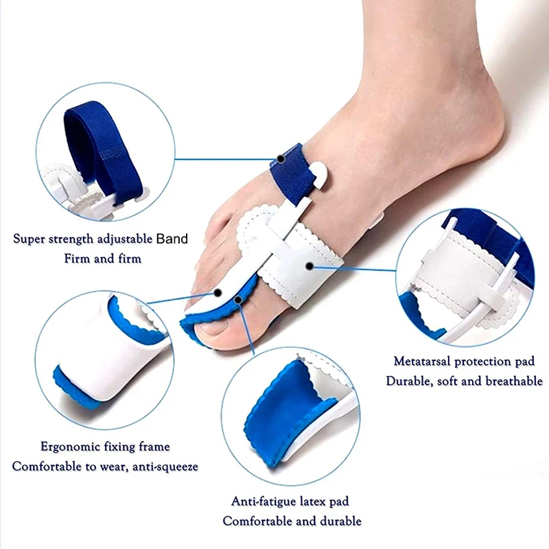 1 Pair Bunion Device Hallux Valgus Orthopedic Braces Toe Correction Night Foot Care Corrector Thumb Goodnight Daily Big Bone Ort - Image 4
