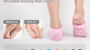 1Pair Multi Colored Essential Oil Moisturizing Socks Gloves For Dry Cracked Feet Nourishing Skin Lubricating Foot Care Massage