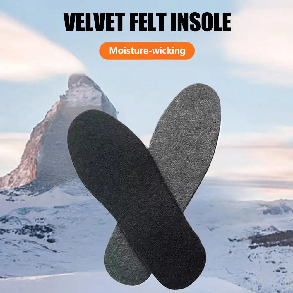 Felt Insoles for Shoes - 2-Pair Trim-to-Fit Insoles, Odor Absorbing & Cushioned, Winter Thickened Moisture-Wicking Work Ins E9A4 - Image 6