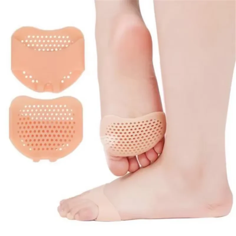 2pcs Silicone Metatarsal Pads Toe Separator Pain Relief Foot Pads Orthotics Foot Massage Insoles Forefoot Socks Foot Care Tool - Image 2