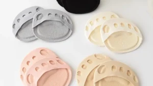 Anti-slip Invisible Forefoot Pad Ice Silk Five Toes Half Foot Socks Insoles Breathable Half Size Forefoot Cushion Dance