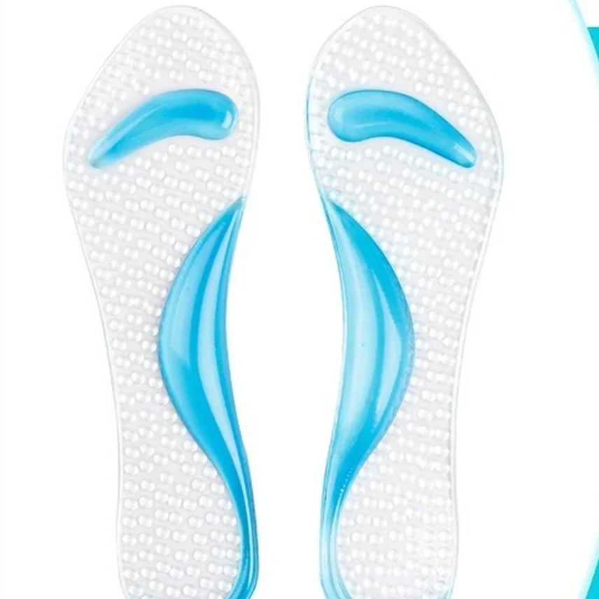 4pcs Silicone Insoles for High Heels Foot Cushion Arch Support Transparent Anti-slip Massaging Metatarsal Cushion Shoe Pad - Image 2