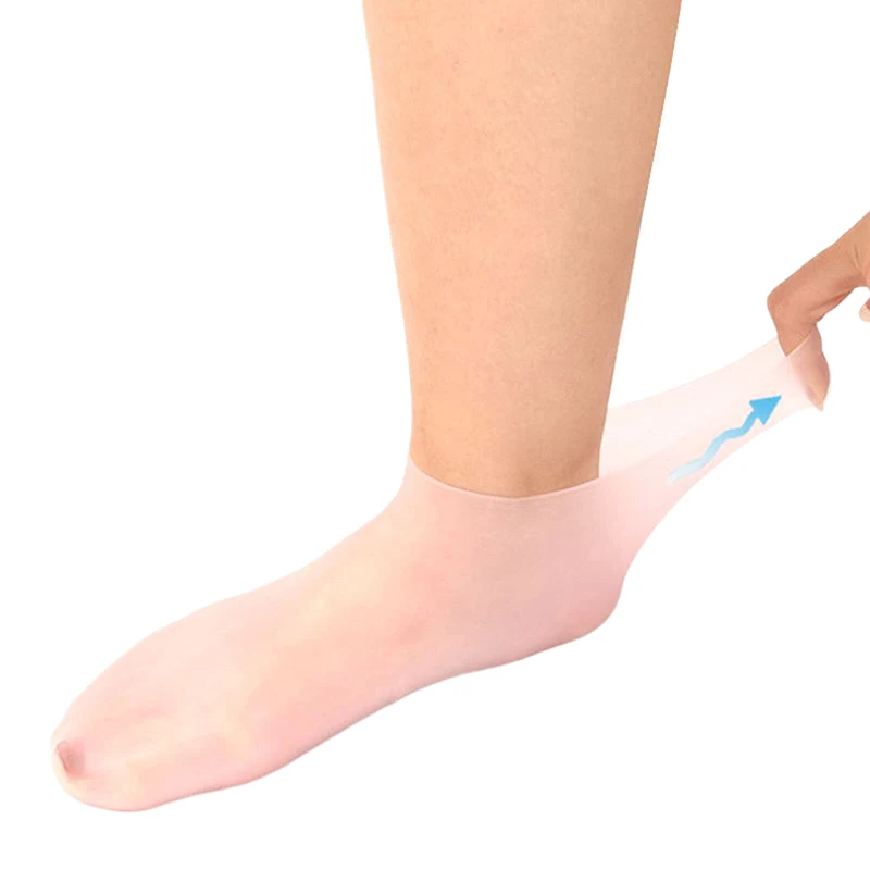 Moisturizing Silicone Foot Socks Women's Dry Cracked Feet Therapy Massage Soft Skin Care Hydrating Socks for Foot Moisturization - Image 5