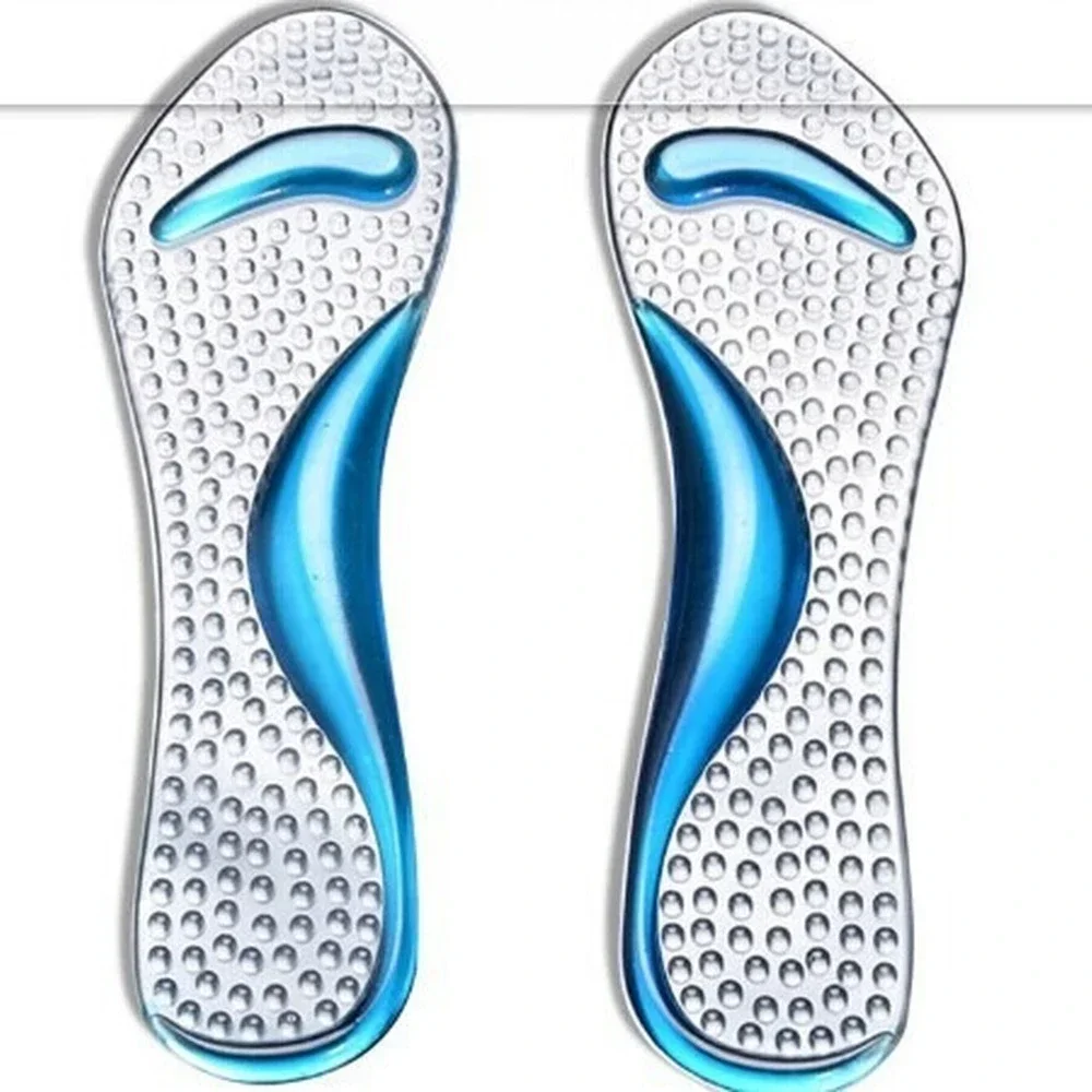 4pcs Silicone Insoles for High Heels Foot Cushion Arch Support Transparent Anti-slip Massaging Metatarsal Cushion Shoe Pad - Image 3