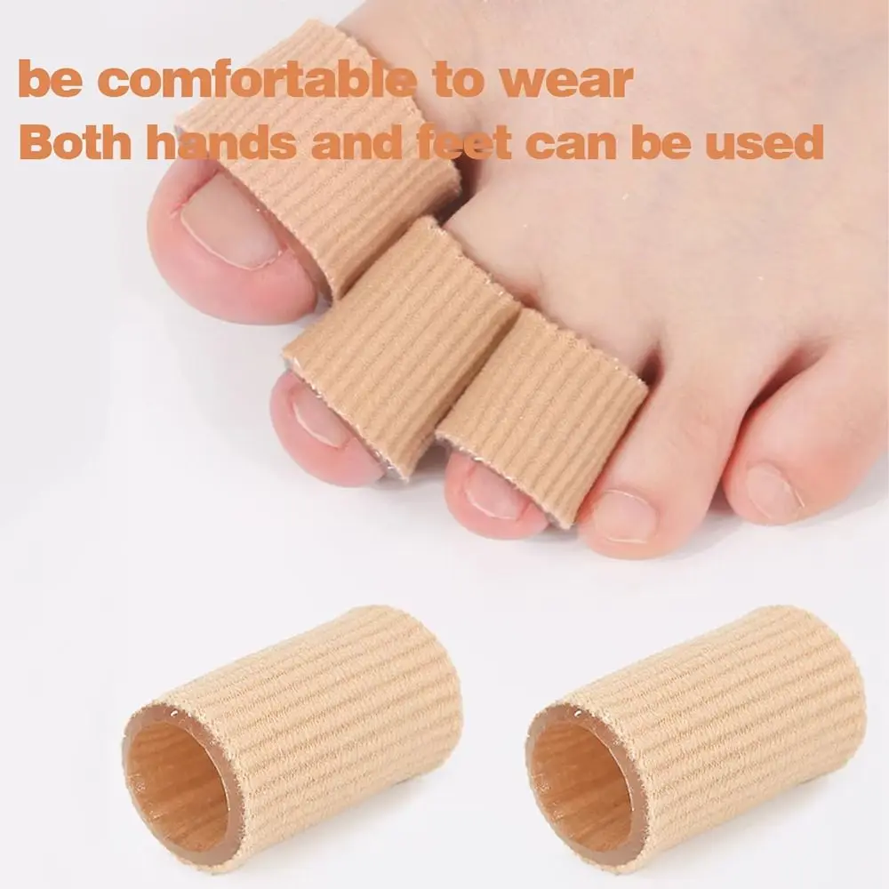 1Pcs Durable 15cm Toe Gel Tube Silicone Soft Tube Sleeve Fabric Pads Insoles Toe Cushion Cover Foot Care Pedicure - Image 3