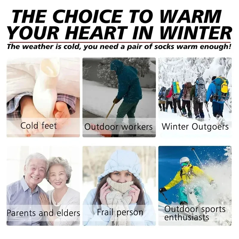 1-6 Pairs Professional Unisex Self Heating Socks Therapy Health Care Breathable Foot Massager Ski Warm Socks Warm Comfortable - Image 7