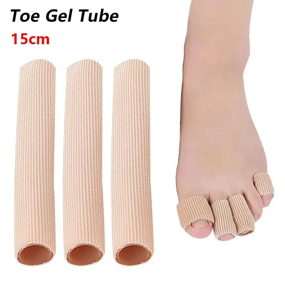 1Pcs Durable 15cm Toe Gel Tube Silicone Soft Finger Protector Cover Pads Insoles Fabric Tube Sleeve Foot Care Pedicure - Image 4