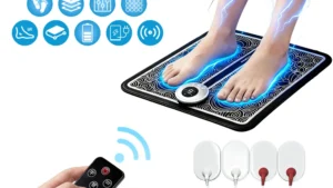 4Pcs EMS Message Patches 19Levels Foot Massager Electrode Pads Electric Pulse Foot Reflexology Stimulator for Home Use