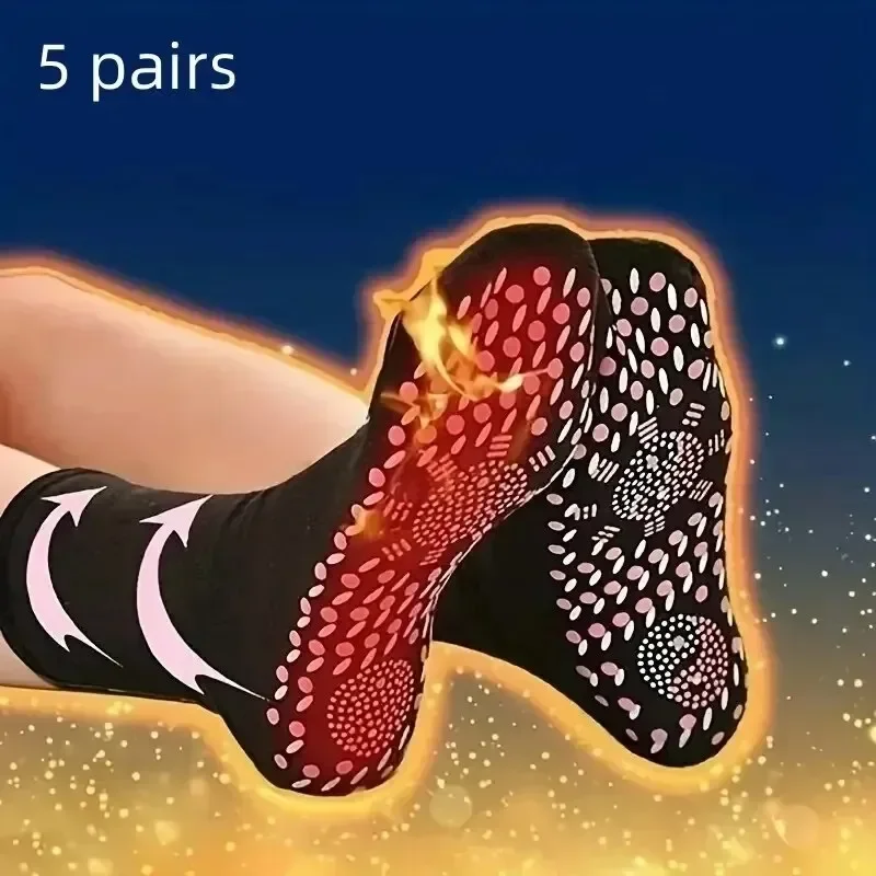 1-6 Pairs Professional Unisex Self Heating Socks Therapy Health Care Breathable Foot Massager Ski Warm Socks Warm Comfortable
