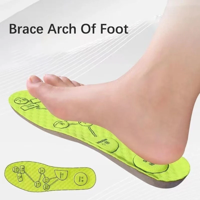 1Pair Men Women Soft Breathable Sports Cushion Inserts Sweat-absorbing Deodorant Orthopedic Shoe Sole Foot Acupressure Insole - Image 5