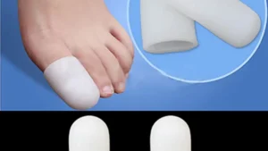 1Pair Soft Silicone Toe Caps Blisters Corns Pain Relief Foot Care Caver Cap Silicone Toe Gel Protector Sleeve Tubes Ingrown