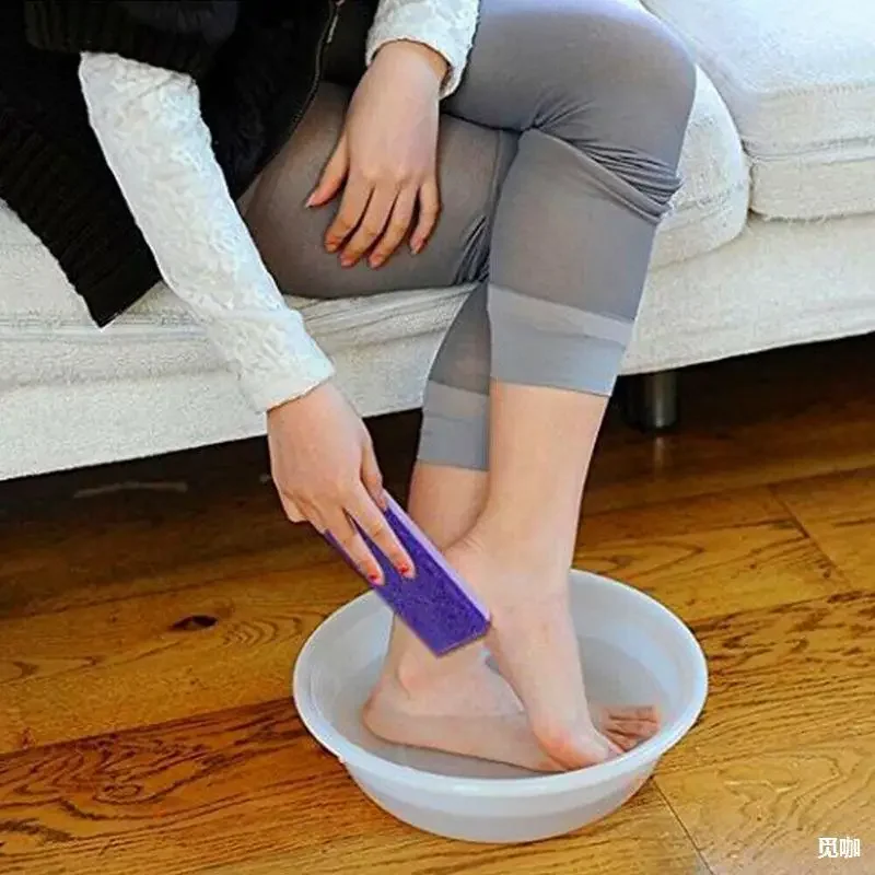Fashion Double-sided Horny Foot Massage Tool Foam Double-sided Grindstone Pumice Foam Glass To Remove Dead Skin - Image 6