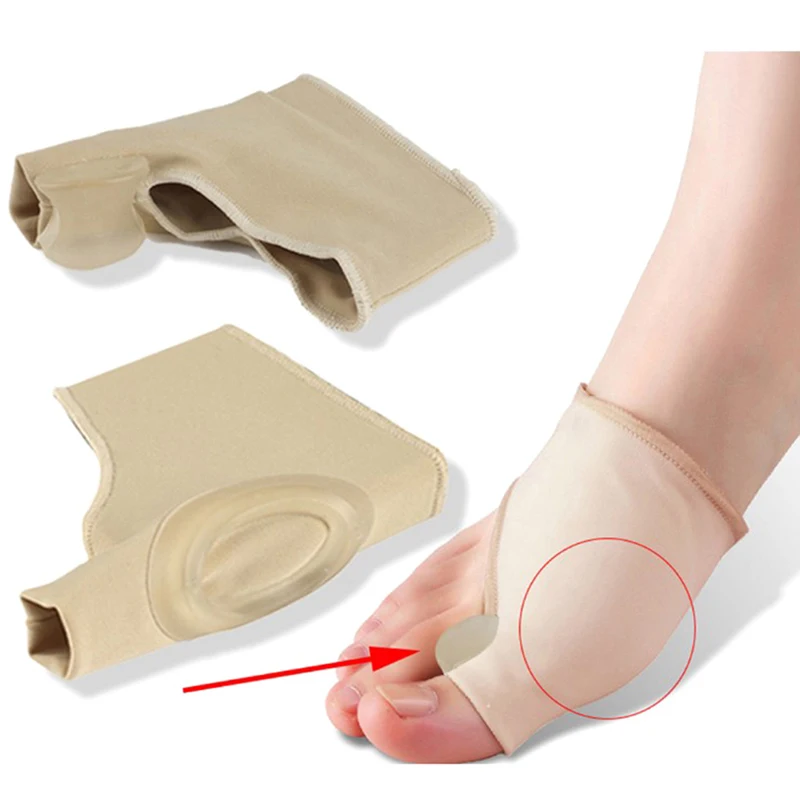 1 Pair Feet Care Big Toe Hallux Valgus Corrector Orthotics Bone Thumb Adjuster Correction Pedicure Socks Bunion Straightener