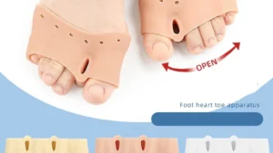 Forefoot Pad Three-hole Hallux Valgus Toe Separator Shock Absorption Massage Forefoot Pad And Toe Overlap Separator