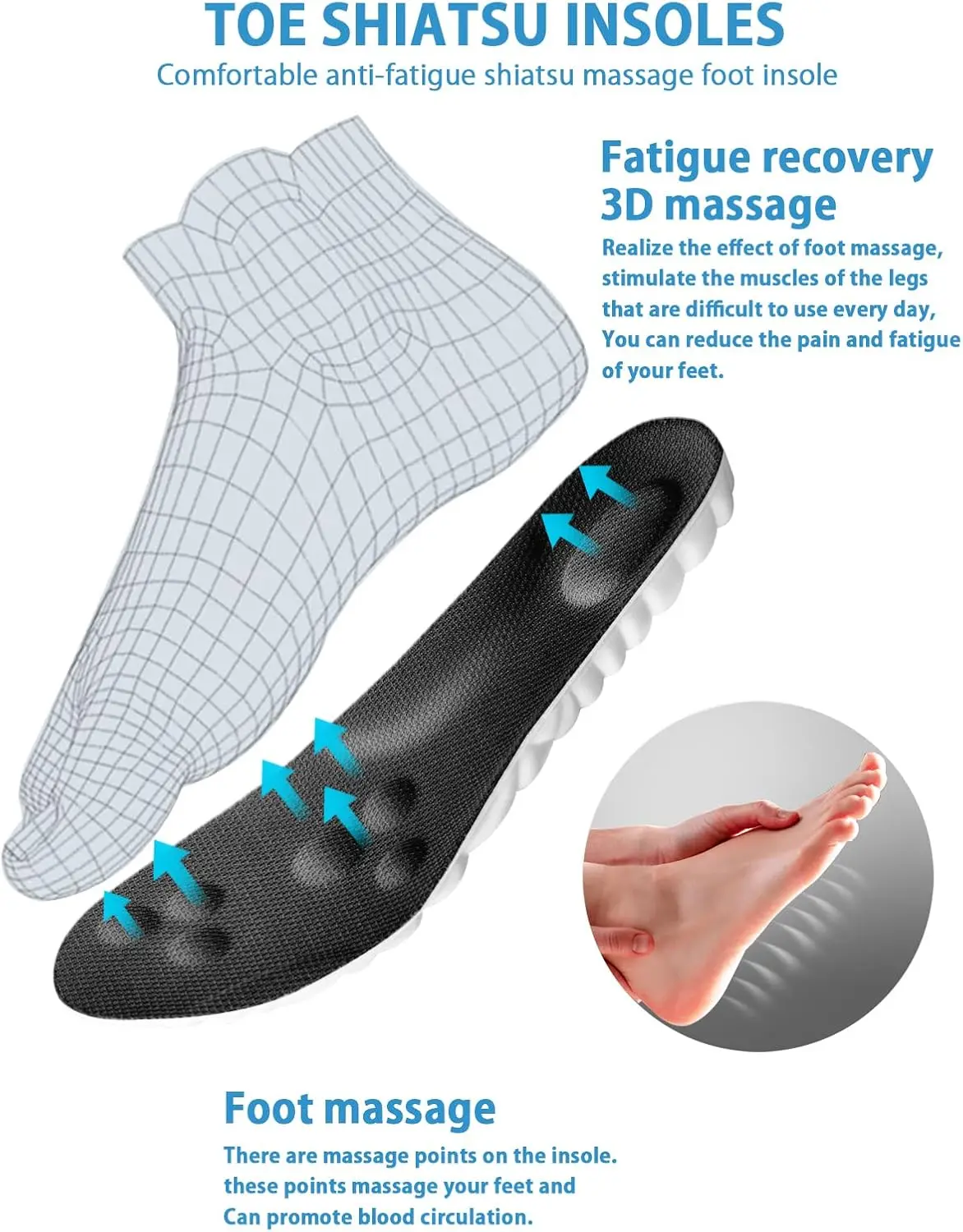 Men Women 4D Cloud Arch Support Memory Cotton Shock Shoes Sole Orthopedic Flatfoot Insoles Absorption Cushioning Sports Insole - Image 3