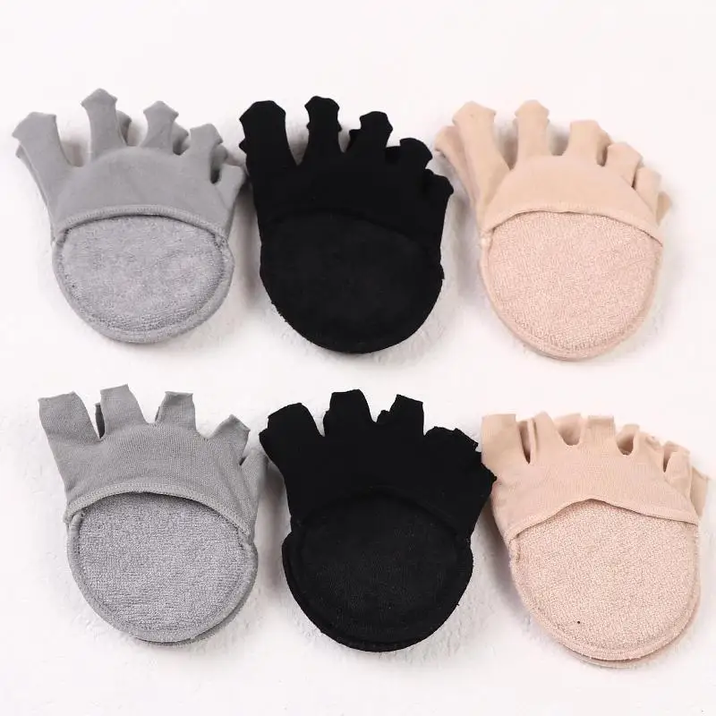 Forefoot Pad 5-Toes Sock Forefoot Pads For Women High Heel Soft Shoe Insole Half Socks Arch Support Pain Relieve Inserts Cushion - Image 3