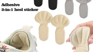 New Sponge Heel Cushion Back of Inserts Heel Protectors Shoe Pads for Shoe Too Big Soft Mesh Heel Grips Shoes Insoles 2 in 1