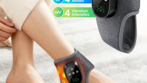 Electric Ankle Heating Massager Hot Compress Vibration Foot Ankle Wrist Massager for Joint Protection Ankle Support Brace