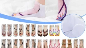 2024 New Funny 3D Printed Toe Flip Flops Skull Canvas Shoes Patterned Creative Ankle Socks Unisex Halloween Christmas Gift