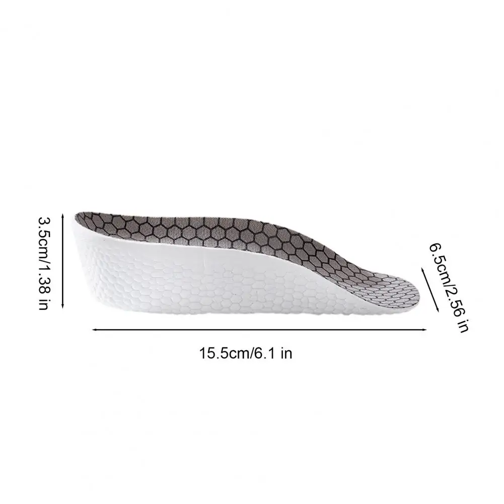 Invisible Height Lift Insoles 2-4cm Soft Cushioned Breathable Non-Slip 3/4 Length Odor Control Pads for Sneakers Boots Shoes - Image 6