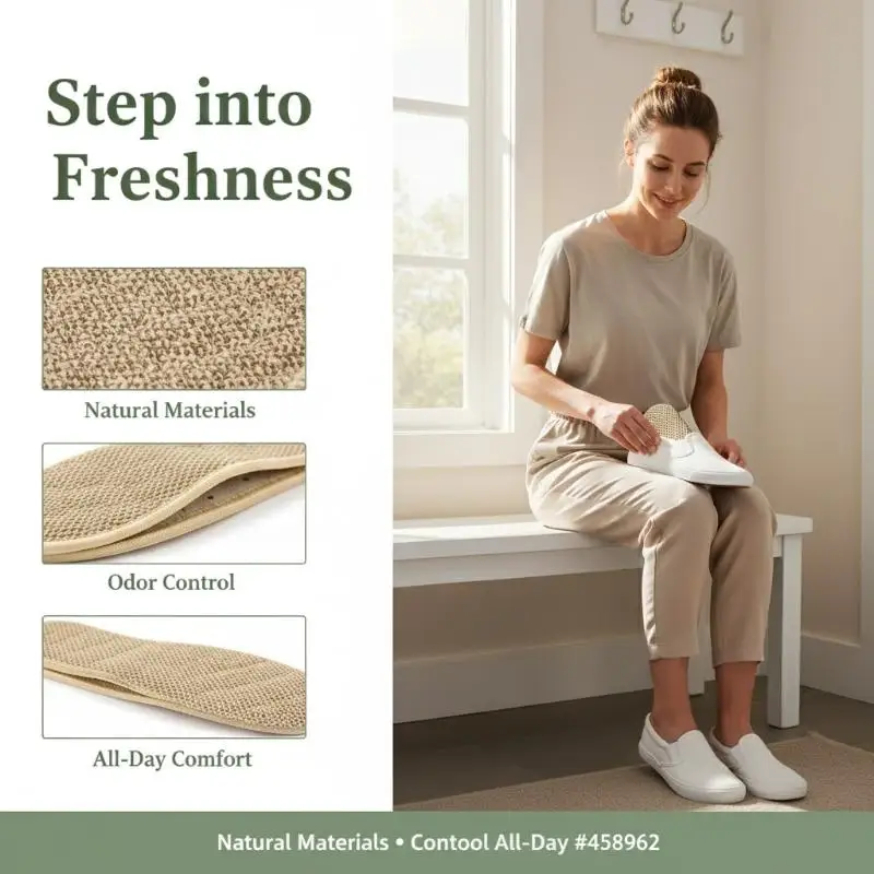 Mugwort Cotton And Linen Anti-odor Insoles Soft Soles Strong Sweat Absorption Breathability And Deodorization - Image 3