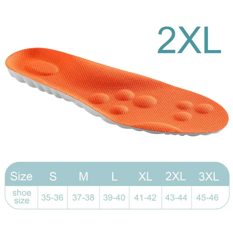 4D high-elastic PU and memory foam Sport Insoles Soft Breathable Running Basket Insoles Ergonomic Stepper Massage Insoles - Image 6