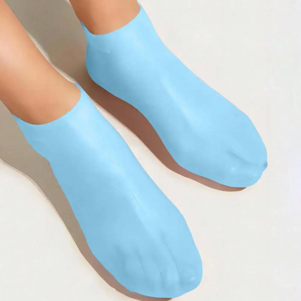 Foot Stickers for Dry Skin Silicone Moisturizing Foot Stickers Gel Socks for Dry Cracked Feet Anti-slip Massage for Soothing - Image 2