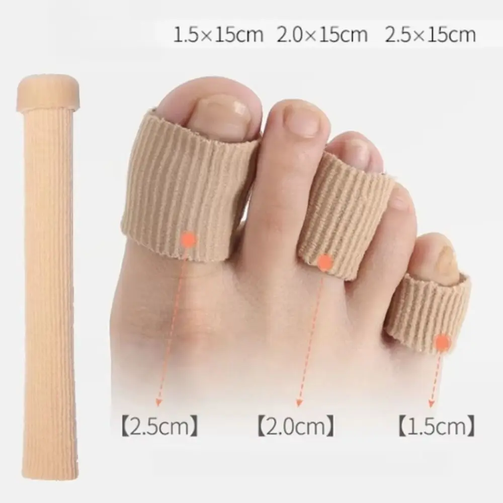1 Pcs New 15cm Toe Gel Tube Silicone Soft Finger Protector Cover Fabric Pads Insoles Tube Sleeve Foot Care Pedicure - Image 4