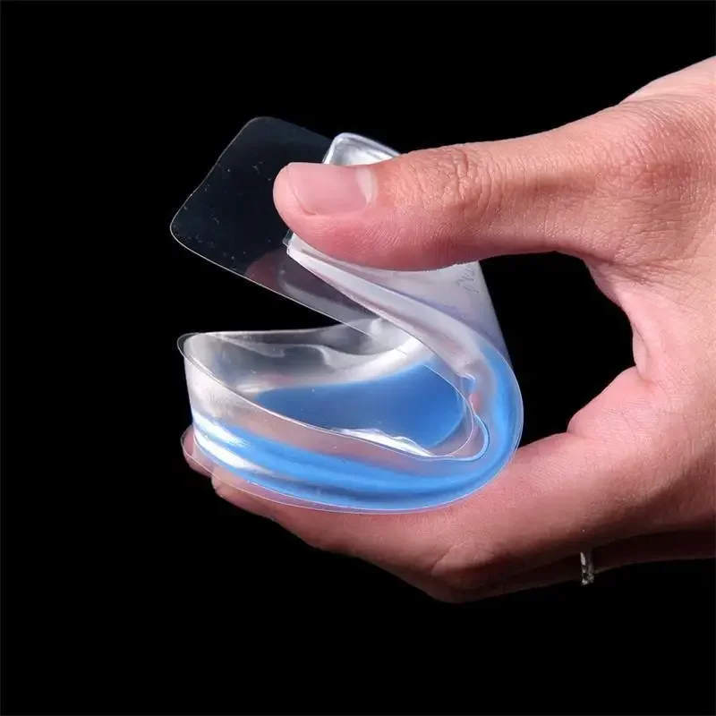Soft Silicone Gel Insoles for Heel Spurs Pain Foot Cushion Foot Massager Care Half Heel Insole Pad Height Increase Tools - Image 2