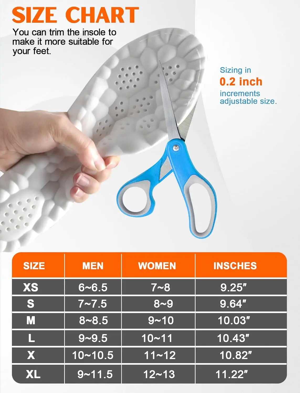 Men Women 4D Cloud Arch Support Memory Cotton Shock Shoes Sole Orthopedic Flatfoot Insoles Absorption Cushioning Sports Insole - Image 6