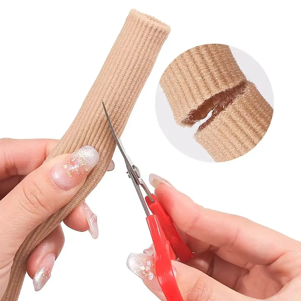 1Pcs Durable 15cm Toe Gel Tube Fabric Soft Tube Sleeve Pads Insoles Silicone Toe Cushion Cover Foot Care Pedicure