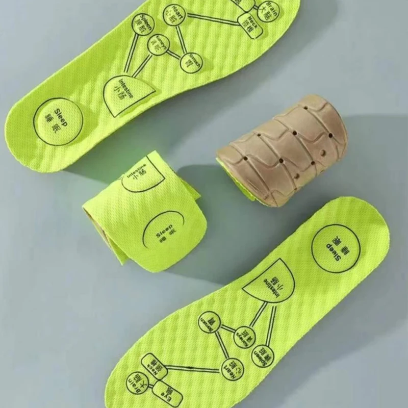 1Pair Men Women Soft Breathable Sports Cushion Inserts Sweat-absorbing Deodorant Orthopedic Shoe Sole Foot Acupressure Insole - Image 4