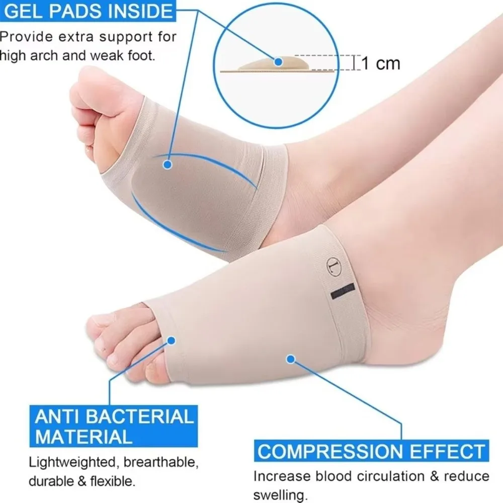 Durable Silicone Arch Flat Foot Cover Stress Relief Elastic Athletic Foot Pads Reusable Orthotic Devices Foot Care - Image 7