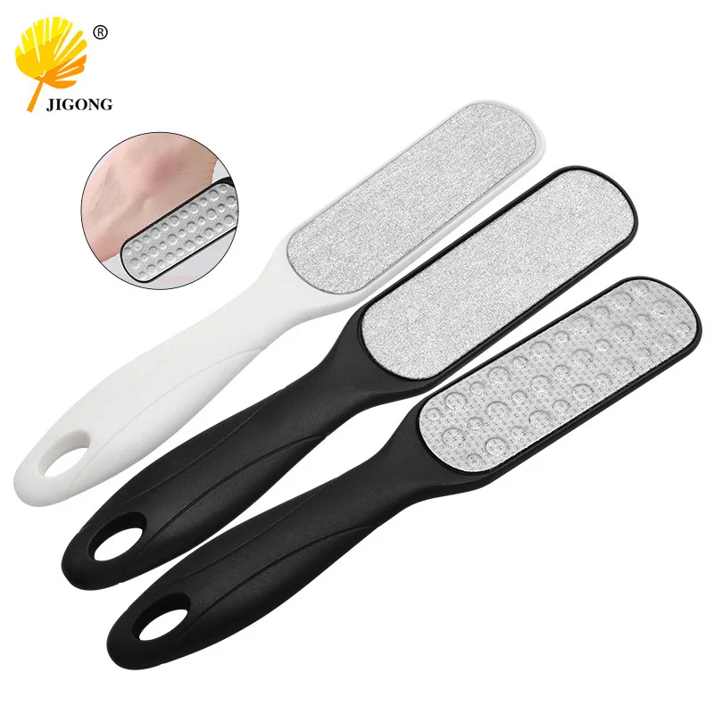 Stainless steel grinding surface to remove dead skin foot grinder, household foot sole rubbing callus feet, double-sided foot gr