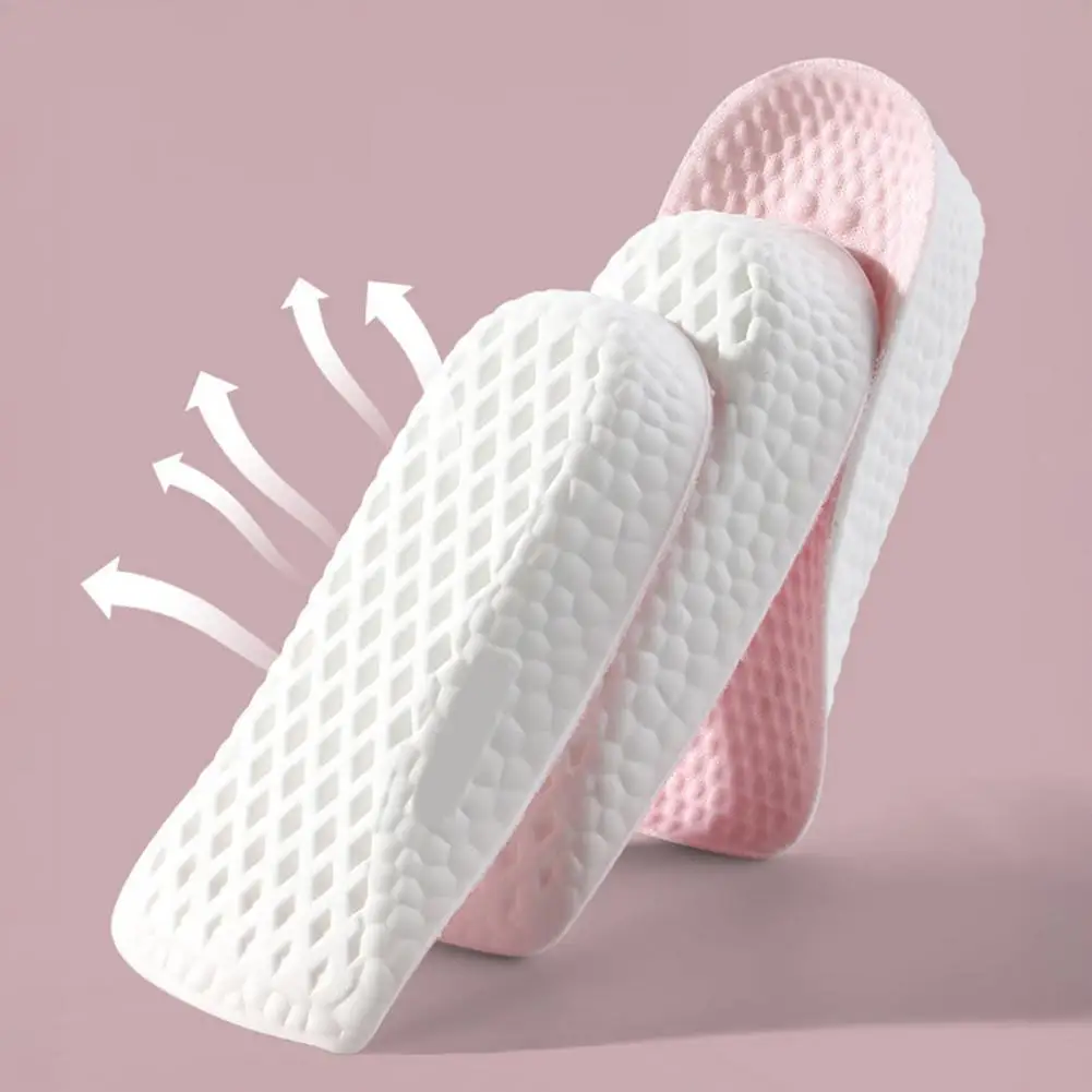 Height Increasing Insoles Invisible Height Lift Shoe Pads Anti-Odor Breathable Sweat-Absorbent For Sneakers Canvas Shoes Boost