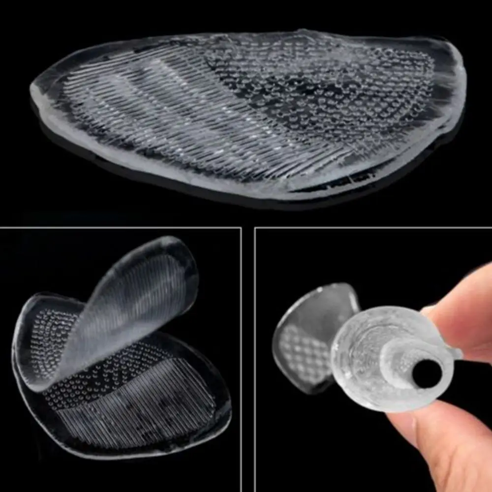 Footcare Soft Insole Elastic Insoles Foot Cushion Care 1 Pair Comfy Silicone Forefoot Shoe Pad - Image 2