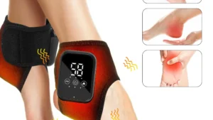 Rechargeable Hot Compress Vibration Foot Massager Ankle Joint Heating Strap Ankle Massager Ankle Heated Brace Wrap