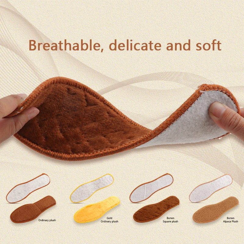 Winter Warm Insole for Shoes Sneakers Boots Shoe Sole Thermal Inserts Thicken Plush Insoles Men Women Heating Shoe Pads 1Pair - Image 4