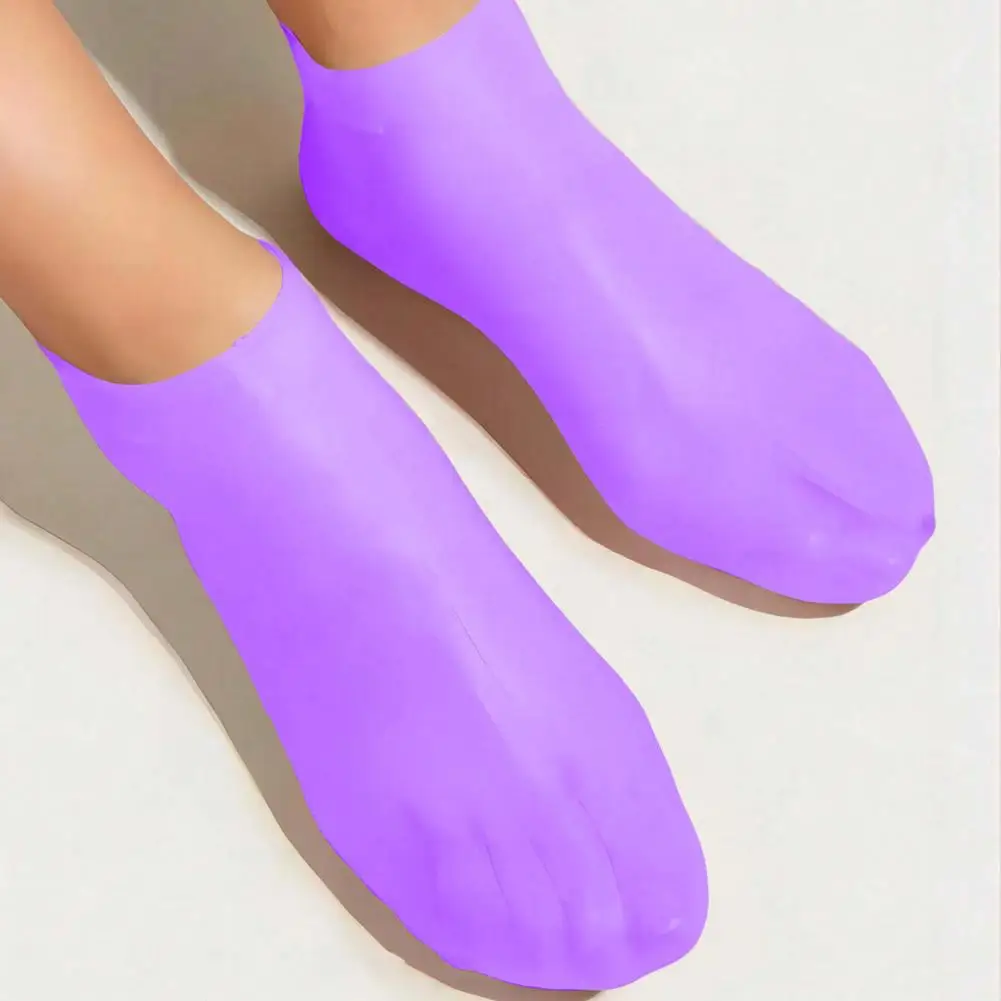 Foot Stickers for Dry Skin Silicone Moisturizing Foot Stickers Gel Socks for Dry Cracked Feet Anti-slip Massage for Soothing