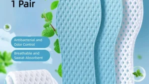 Comfortable Shock Absorption Mesh Breathable Insoles Sweat Absorb High-elasticity Cool Insole Memory Foam Shock Absorption