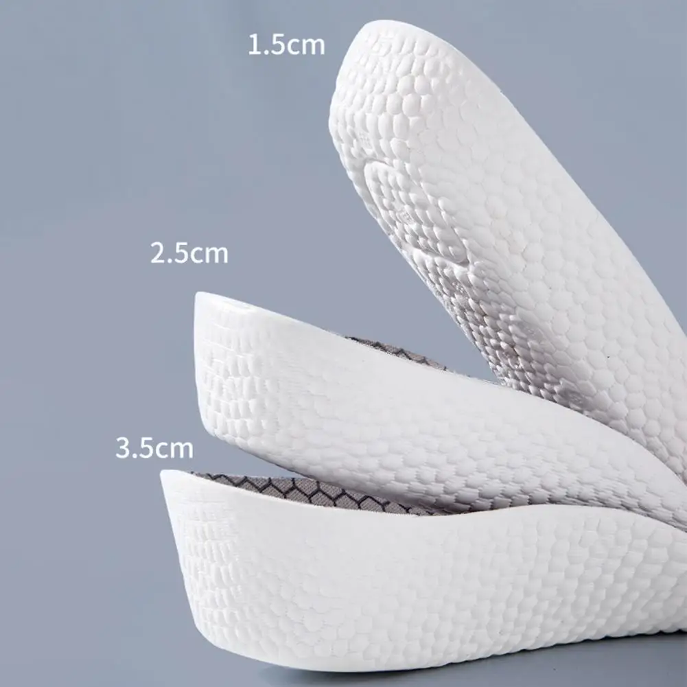 Invisible Height Lift Insoles 2-4cm Soft Cushioned Breathable Non-Slip 3/4 Length Odor Control Pads for Sneakers Boots Shoes - Image 5